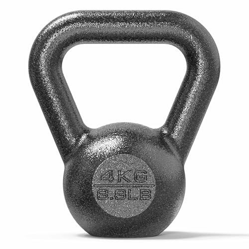 PROIRON Gusseisen Kettlebell 4kg Gewicht für Home Gym Fitness Gewicht Training