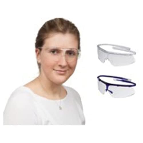 neoLab 1-1619 UV-Schutzbrille Super g, Bügel, Scheiben, HC-AF, Farblos/Dunkelblau