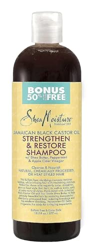 Shea Moisture Jamaican Black Castor Oil Strengthen Grow and Restore Shampoo 19.5 fl oz / 577ml - Bigger Size