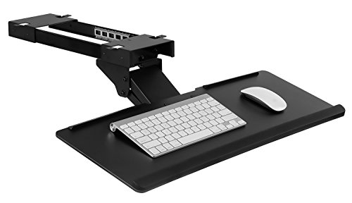Mount-it! Unter Schreibtisch Computertastatur und Mausablage & Ergonomische Tastaturschublade mit Gel-Handgelenkpolster