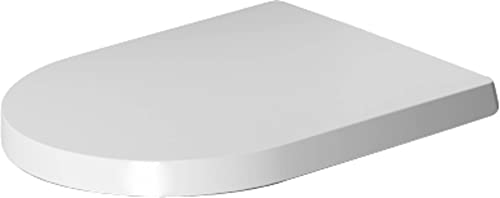 Duravit ME by Starck WC-Sitz Compact, Scharniere Edelstahl, mit Absenkautomatik, Farbe: Innenfarbe Weiß, Außenfarbe Weiß Seidenmatt