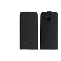 Nevox RELINO - Flip-Hülle für Mobiltelefon - PU-Kunstleder - Grau, Schwarz - für HTC One (M8)