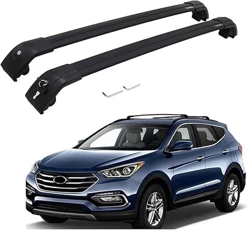 2 Stück Dachträger für Hyundai Santa Fe 2013-2018, Dachgepäckträger Dachboxen Gepäckträger Querträger Fahrradträger Auto Zubehör