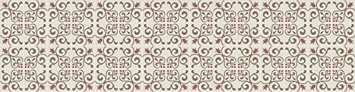 Laroom Teppich Bollato Elegante Design Toskana, Vinyl antiliscante, Beige, 65 x 250 x 0.3 cm