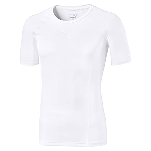 PUMA Herren Liga Baselayer Tee SS Shirt, White, L