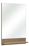 Pelipal Badezimmer-Spiegelpaneel Quickset 313 in Sanremo Eiche Terra quer Nachbildung, 70 cm x 50 cm | Spiegel auf Trägerplatte
