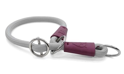 Morso Half Slip Halsband voor Hond Soft Rope gerecycled Grey grijs 50x1 cm