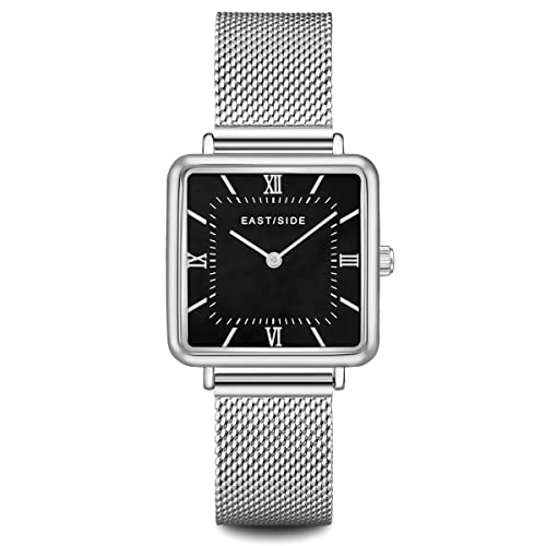 Eastside Damen Uhr analog Japan Quarzwerk mit Edelstahl Silber Armband 10080086