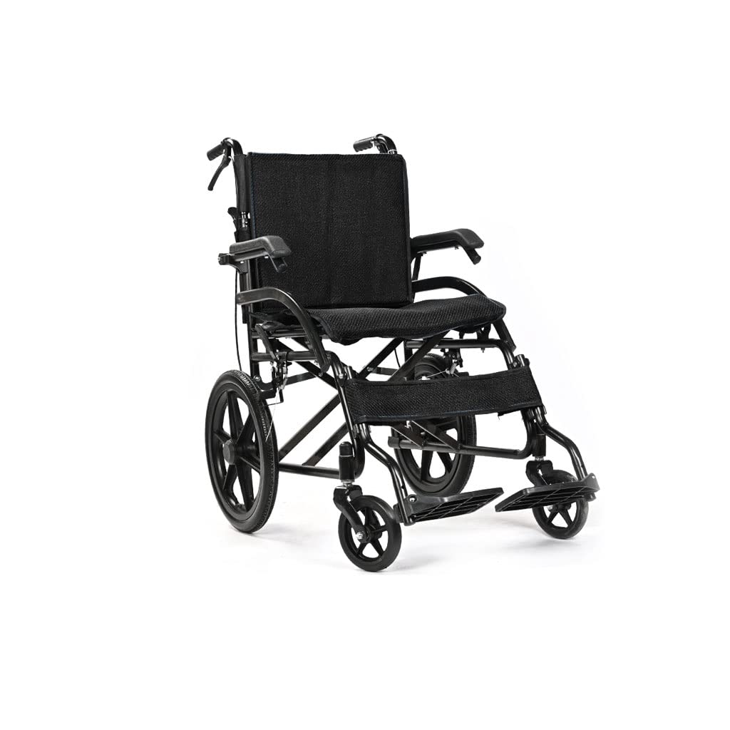 Manuelle Outdoor-Komfortable mobile Rollstuhl-Verdrängungsmaschine, Leichter Klapptransport Outdoor-Komfortable Mobile Rollstuhl-Verdrängungsmaschine, Tragbare Reise Outdoor-Komfortabel (B)