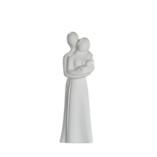GILDE Skulptur Francis Paar 'Eltern mit Baby', 32 cm, creme Bild das Rechte