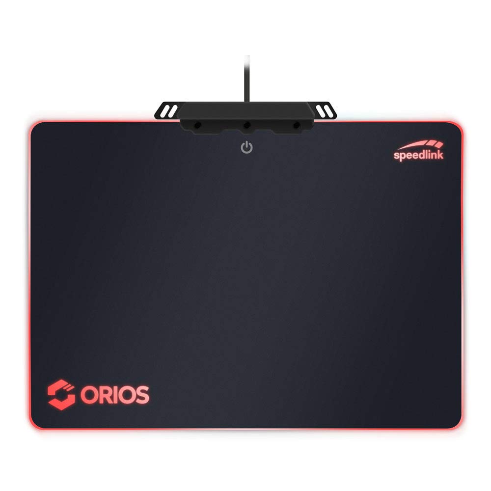 Speedlink ORIOS RGB Gaming Mousepad professionelles Gaming-Mauspad mit RGB-Beleuchtung - schwarz