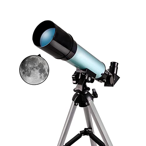 50-mm-Refraktor-Teleskop mit verstellbarem Stativ, Teleskop für Kinder, Erwachsene und Anfänger, tragbares Monokular, Reiseteleskop für die Mondbeobachtung, Vogelbeobachtung Warm as Ever