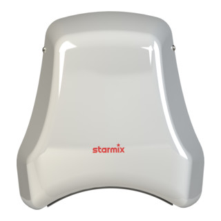 Starmix Vandalen-Händetrockner weiß pulver-beschichtetes Stahlgehäuse