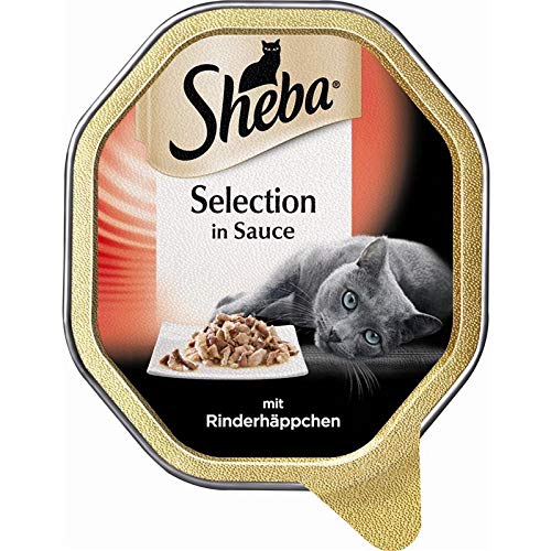Sheba Katzennassfutter - Selection in Sauce mit Rinderhäppchen 85 g