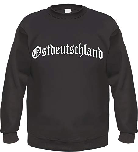 Ostdeutschland Sweatshirt - Altdeutsch - Bedruckt - Pullover L Schwarz