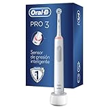 Oral-B PRO 3 Elektrische Zahnbürste mit wiederaufladbarem Griff, Braun-Technologie, 1 Ersatzkopf und sichtbarem Drucksensor, 3000 - Weiß
