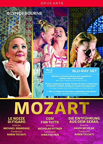 Mozart: Le Nozze Di Figaro / Die Entführung aus dem Serail / Così fan tutte [ 3 Blu-rays]