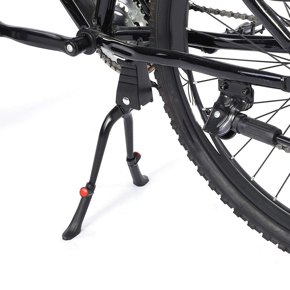 lahomie- Fahrradständer,Fahrrad Seitenständer Hinterbauständer In der Mitte montierter doppelter Beinhöhenverstellbarer Fahrradständer für 24-28-Zoll-Fahrräder