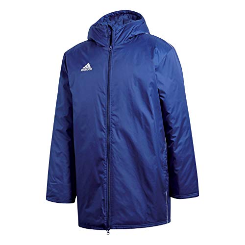 adidas Herren Core 18 Stadium Jacke, Dark Blue/White, XL