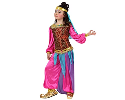 ATOSA 10661 Verkleidung Arabische Tänzerin, Größe 7-9 Jahre, Mädchen, Mehrfarbig