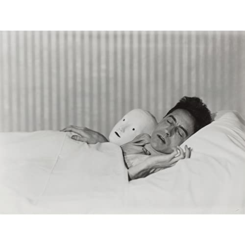 Abbott Jean Cocteau Bed Mask Sleeping Photo Large XL Wall Art Canvas Print Maske Fotografieren Wand