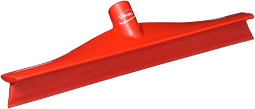 Vikan Gummi Reinigungsbürste Polypropylen Rahmen Single Blade Rakel, 16 Zoll, rot