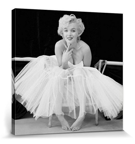 1art1 Marilyn Monroe - Ballerina Poster Leinwandbild Auf Keilrahmen 40 x 40 cm