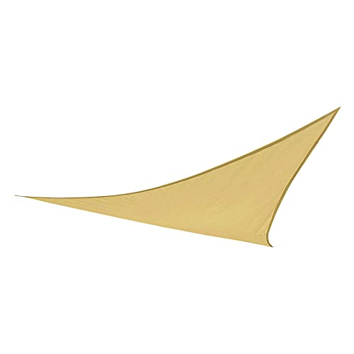 AKTIVE Dreieckige Sonnensegel für Garten, Polyester, 360 x 360 x 360 cm, Creme (COLORBABY 53905)