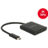 DELOCK 87719 - Splitter USB Type-C Stecker > 2x HDMI Buchse DP-Alt Mode