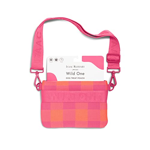 Wild One, Limited Edition, Designer-Kollektion, rosa Leckerlibeutel, aus recyceltem Strick, das perfekte Zubehör für das Hundetraining