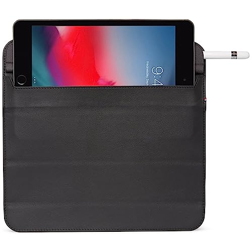 DECODED© Premium Tablethülle - iPad Mini - Getestet von Apple - Extra Schutz - Stoßdämpfend - Europäisches Leder - Schutzhülle - Rundumschutz - Klapphülle - Handyhülle - Handy Hülle – Braun