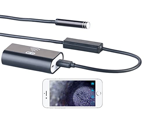 Somikon Schwanenhalskamera: WiFi-HD-Endoskop-Kamera für iOS- und Android-Mobilgeräte, 5 m (Endoskop für iPhone)
