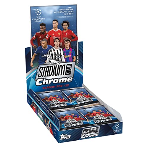 Topps 2021/22 UEFA Champions League Stadium Club Chrome Soccer (Fussball) Hobby Box