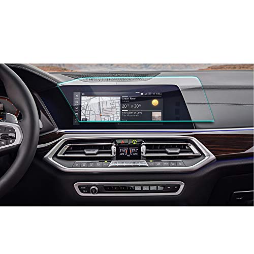 YEE PIN Gehärtetem Glas Displayschutz Kompatibel mit BMW 2019 2020 2021 X5 G05 X7 G07 Auto Navigations Displayschutzfolie Ohne Blasenmontage 9H Schutz