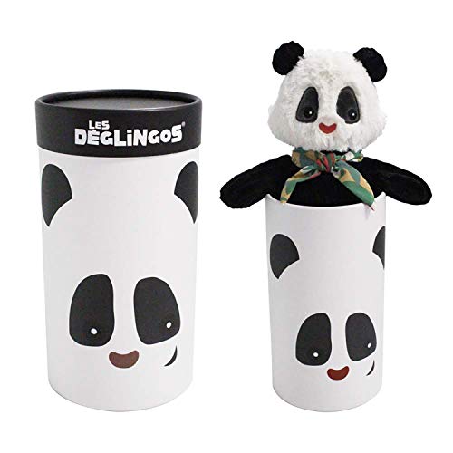 Deglingos Big Simply Rototos - Panda in einer Kiste Plüschtier Black