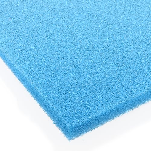 Pondlife Filterschaum blau 100x100x3 cm zur optimalen Verwendung als Filtermedium in Teichfiltern Größe PPI30 (fein)