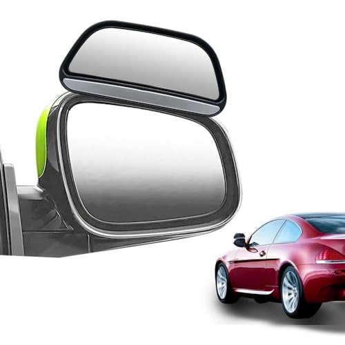 MASO Verstellbar Zusatz Auto Aussenspiegel Weitwinkel für Den Blindspot Bei Anhänger und Wohnwagen