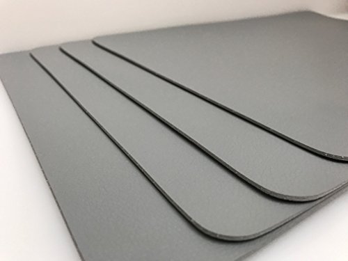 ASA Tischset Tischuntersetzer Cement grau 46 x 33 cm Kunstleder 4 tlg