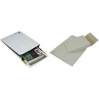 MAILmedia Papierpolster-Faltenversandtasche K-Pack, B4 360 g-qm - ca. 79,4 g, Farbe: weiß - grau, Haftklebung mit (996787)