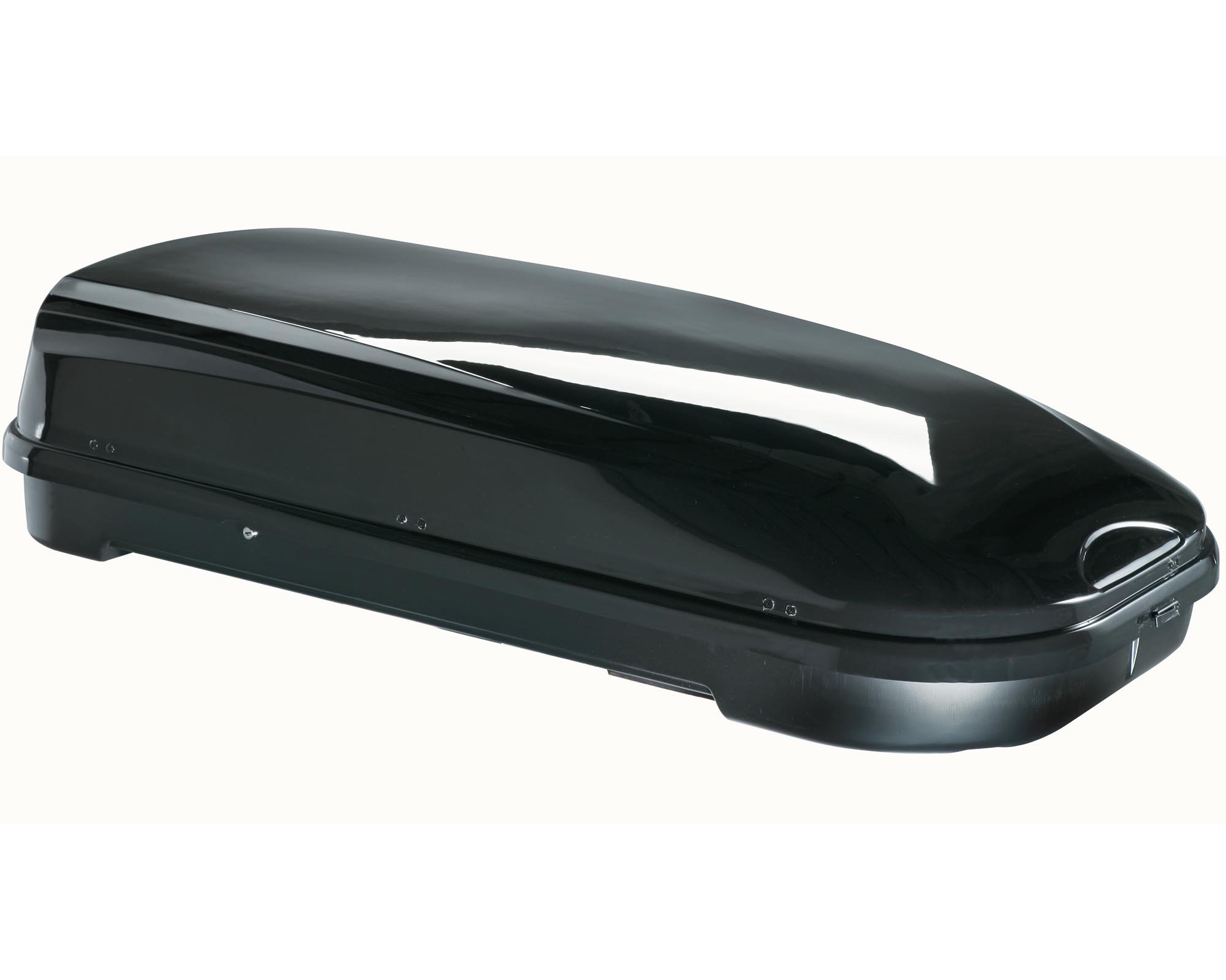 Skibox schwarz VDP JUFL580 580 Liter abschließbar + Relingträger Quick aufliegende Reling im Set kompatibel mit Porsche Macan ab 2015