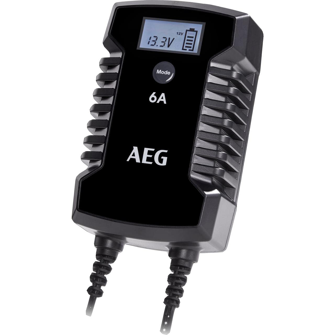 AEG Automotive 10617 Mikroprozessor-Ladegerät für Auto Batterie LD 6.0, 6 Ampere für 6/12 V, 7-HF Ladestufen, Autostartfunktion Komfortanschluss