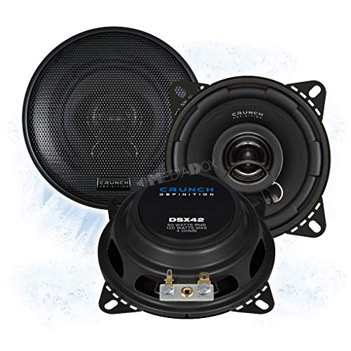 Mediadox Crunch DSX42-10cm/100mm Auto Lautsprecher/Boxen/Speaker kompatibel mit Audi/C.hevrolet/Daihatsu/Mitsubishi/N.issan/Citroen