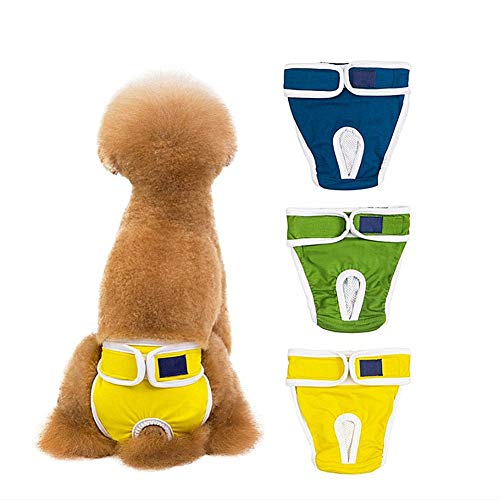 Hundewindeln Hundewindeln FüR HüNdinnen Inkontinenz Hygienehosen für Hunde Hundewindeln Hund Windeln weiblich klein Hundesaison Hose groß 3 Color,XL