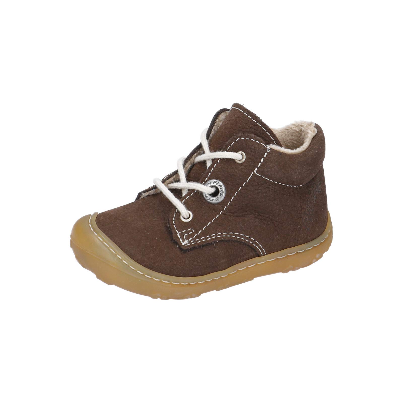 RICOSTA Unisex - Kinder Lauflern Schuhe CORANY von Pepino, Weite: Mittel (WMS),terracare, schnürschuh schnürstiefelchen,Marone,18 EU / 2 Child UK