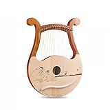 PECY 19 Saiten Lyre Mahagoni Harfe Tragbares Musikinstrument Stimmschlüssel Harfe Instrumente (Farbe: 2)