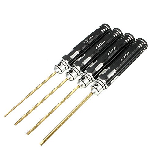 RanDal 4Pcs Edelstahl Hex Screwdriver Kit Schraubendreher Set 1.5Mm/2Mm/2,5Mm/3.0Mm