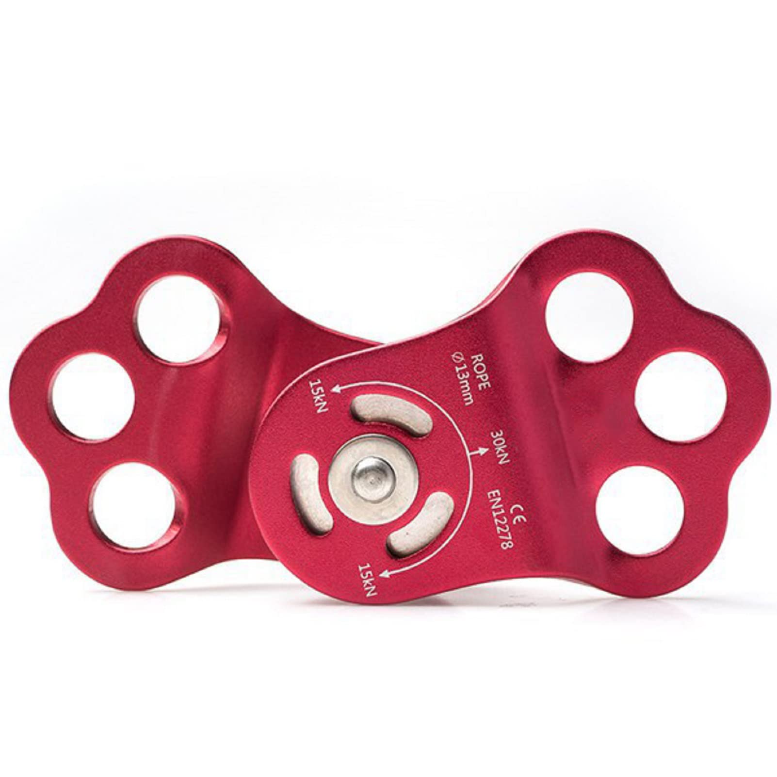 Sanmum Seilrolle Umlenkrolle Tandemrolle Riemenscheibe Kletterrolle zum Abseilen für 13mm Kletterseil