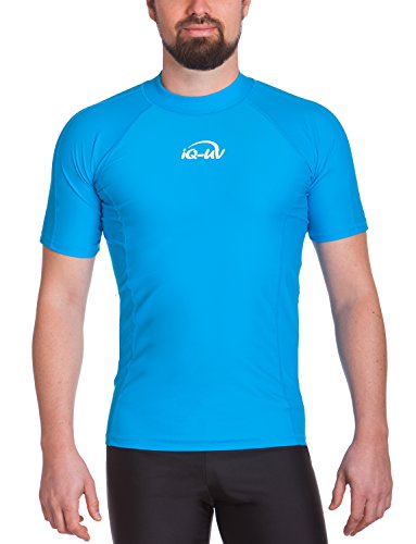 iQ-UV Herren UV 300 Slim Fit Kurzarm T-Shirt, türkis (hawaii), S (48)