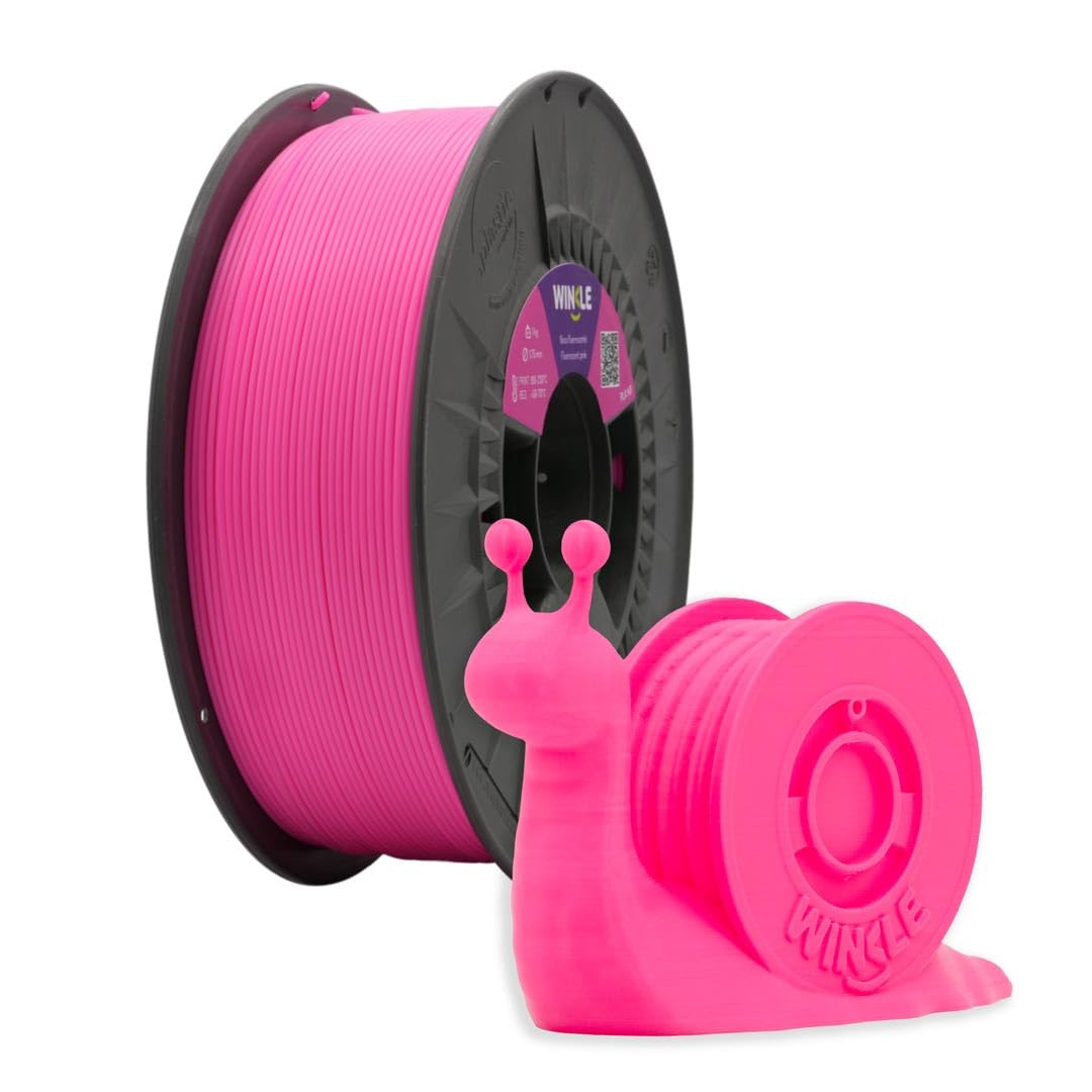 Winkle PLA Filament | Pla 2,85 mm | Filamentdruck | 3D-Drucker | 3D-Filament | Fluoreszierende Rosa | Spule 1000 g