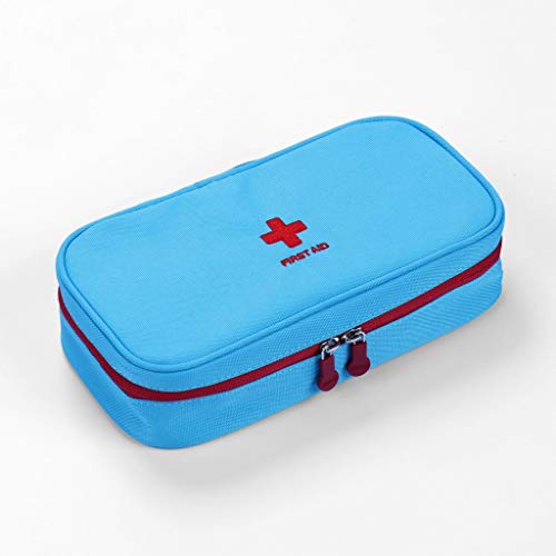 CCJW Erste-Hilfe-Tasche für Taschen, Kleine, kompakte Erste-Hilfe-Tasche - Ideal für Zuhause, Wandern, Auto, Camping (Color : Blue)